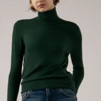 Sweater De Malha Com Gola Subida